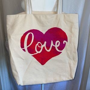 LOVE Canvas Tote